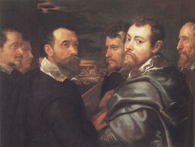 Peter Paul and Pbilip Rubeens with their Friends or Mantuan Friendsship Portrait (mk01)